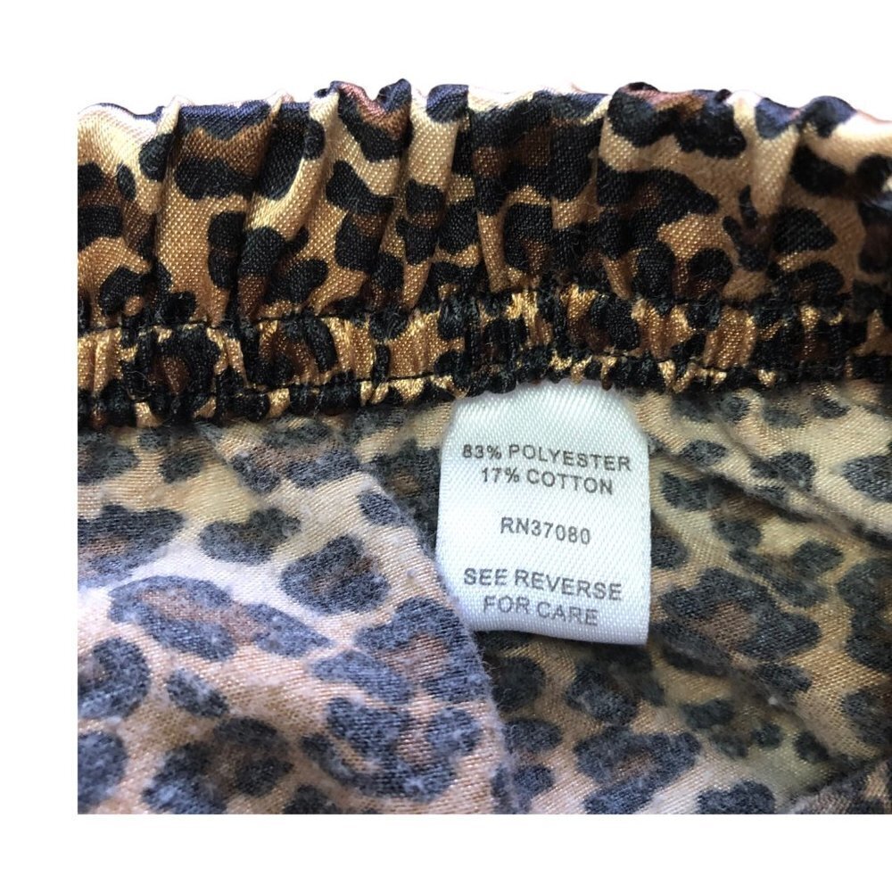 Cato Animal Print Pajama Pants Satin Feel Size Large - Picture 6 of 6